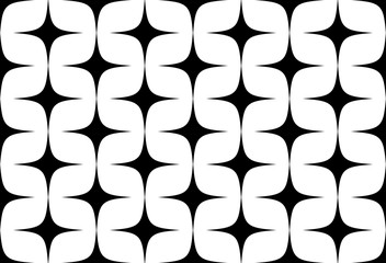 Black on white seamless pattern. Abstract background