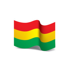Bolivia flag, vector illustration