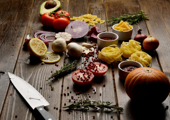 food on the table