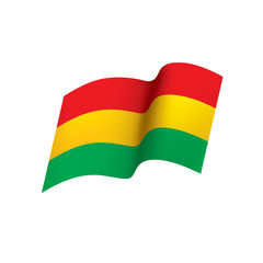 Bolivia flag, vector illustration