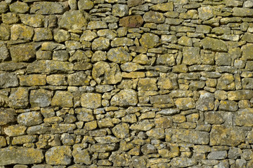 Old rubble stone wall