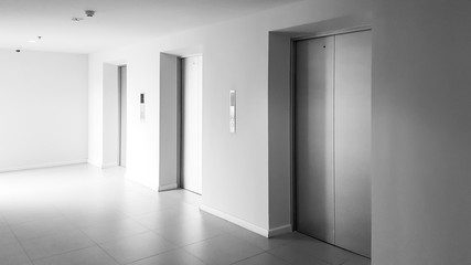 Elevator hall with beautiful natural light. © usssajaeree