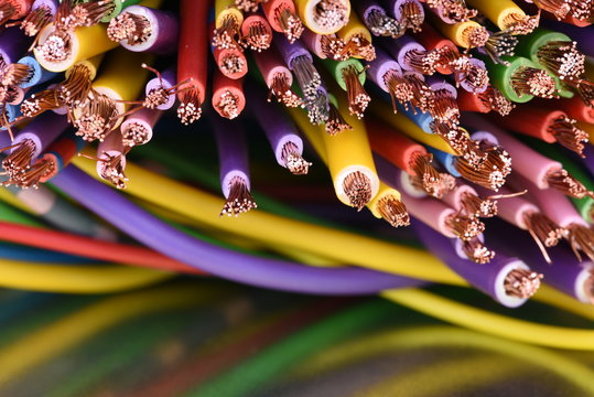Colored electrical cables in computer systems