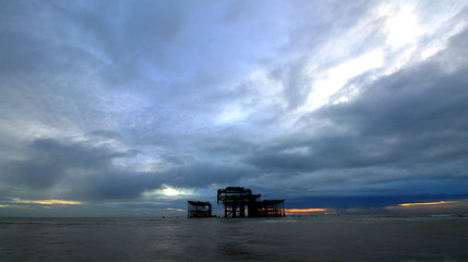 Fototapeta premium The remains of the West Pier Brighton UK