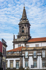 Trinity Church and building of Trinitarian Order hospital in Porto, Portugal