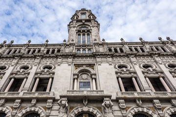 Front facade of City Hall of Porto in Portugal