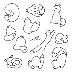 cats Doodle set