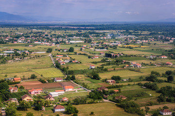 Fields and meadows of Zeta Plain in Montenegro