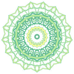 Arabic Colorful Mandala. Ethnic tribal ornaments