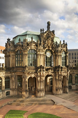 Fototapeta na wymiar Pavilion in Zwinger Palace in Dresden. Germany