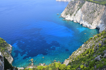 Cliffs of Laganas Bay in Zakynthos (Greece)