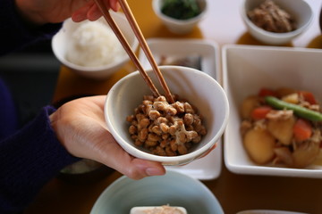 納豆のある朝食