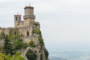 Ancient medieval Castle on an Italian hilltop © David