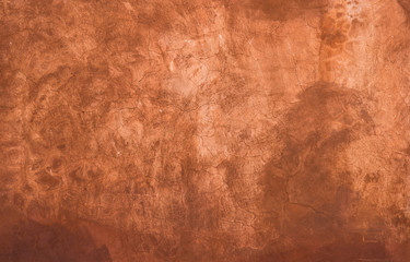 Terre Cotta colored textured wall