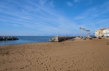 Particular beach, St. Mary of the Castellabate village, Italy