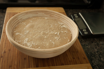Proofed Sourdough Bread