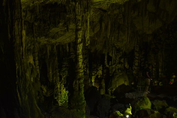 Interior of Dikteon Andron Cave on plateau lasiti