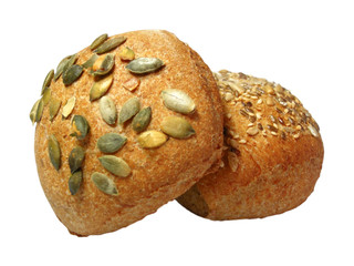 Kürbiskern- und Sesambrötchen