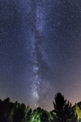 The Milky Way. Sky with a set of stars that form the Milky Way galaxy