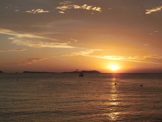 Obraz premium Sunset in Sant Antoni de Portmany