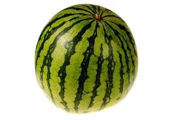 Isolated whole watermelon