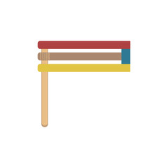 Purim holiday gragger flat design icon