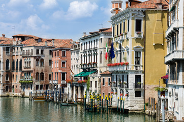 Fototapeta na wymiar Venedig Canal Grande Häuser