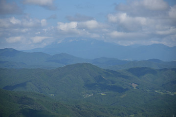 Fototapeta na wymiar 日本の山の景色