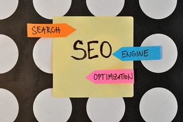 search engine optimization, SEO, online marketing, colorful stickers - 191789502