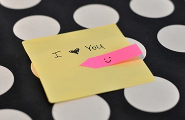 I love you message on colorful stickers,relationships, couple in love - 191789515