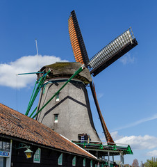 Dutch windmill, Amsterdam countryside, Netherlands - 191789717