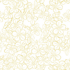 Fototapeta na wymiar Floral seamless pattern. Spring vector background
