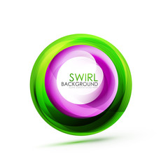 Abstract swirl banner, circle vector abstract background with copy space