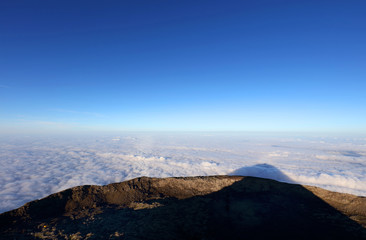 Pico volcano crater (2351m), Pico Island, Azores, Portugal, Europe