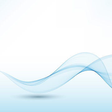 Abstract vector background, blue waved lines for brochure, website, flyer design.