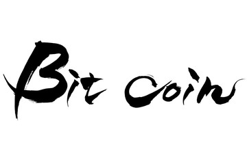 Fototapeta premium 筆文字 「Bit coin」