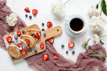 Breakfast with fruits