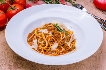 Pasta spaghetti Bolognese