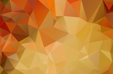 Abstract background of triangles. Red, yellow, orange, bright multicolor background
