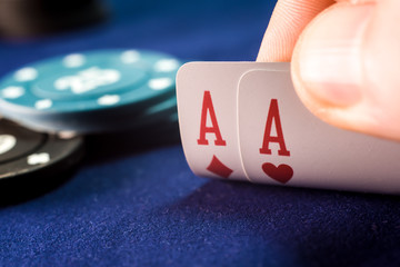 in poker a pair of aces