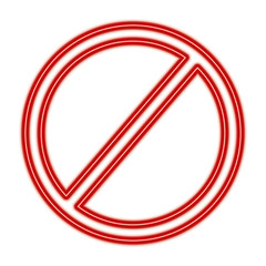 prohibition no symbol red round stop warning sign template vector illustration red line design