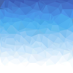 Abstract blue polygonal triangle background. Vector Polygon which consist of triangles. Geometric background in Origami style with gradient.