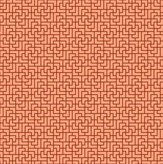 Seamless brick wall pattern in Chinese style