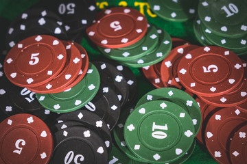 Poker Chips Multi Color