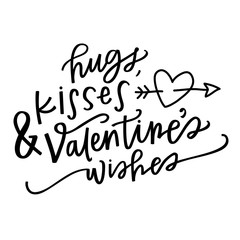 Hugs, Kisses & Valentine's Wishes