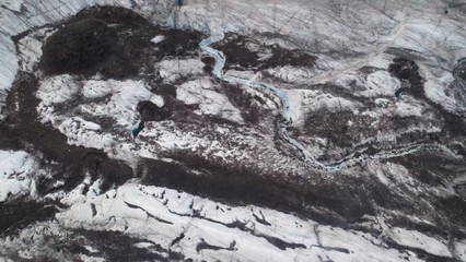 Alaskan Mountains glaciers