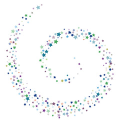 Glitter Vector Falling Stars Pattern. Carnival Festival Confetti Celebration Border. Christmas, New Year, Birthday, Music Firework. Modern Gift Voucher Glitter Vector Falling Stars Pattern.