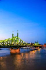 Fototapeten Schiff The Liberty Bridge in Budapest, Hungary  © Kavita