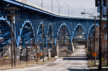 Cleveland Memorial Shoreway Bridge - Cuyahoga River - Cleveland, Ohio
