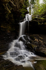 Fototapeta na wymiar Waterfall in Spring - McCammon Branch Falls - Appalachian Mountains, Kentucky